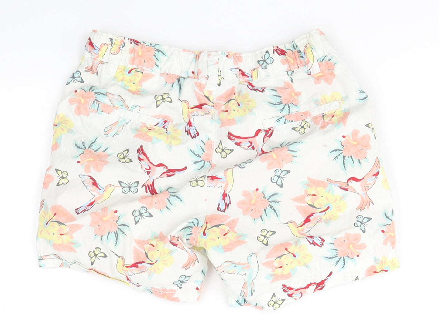 H&M Girls Multicoloured Floral  Chino Shorts Size 5-6 Years