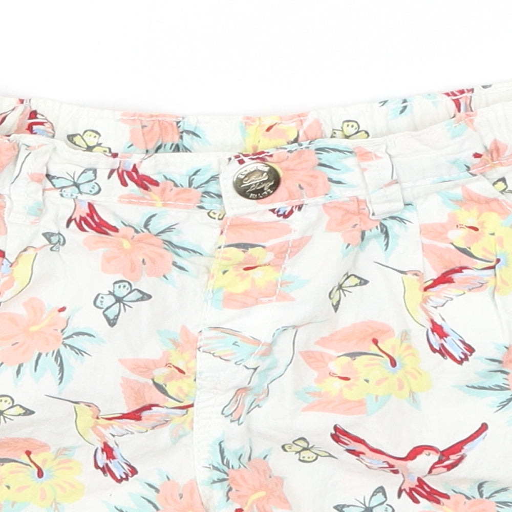 H&M Girls Multicoloured Floral  Chino Shorts Size 5-6 Years