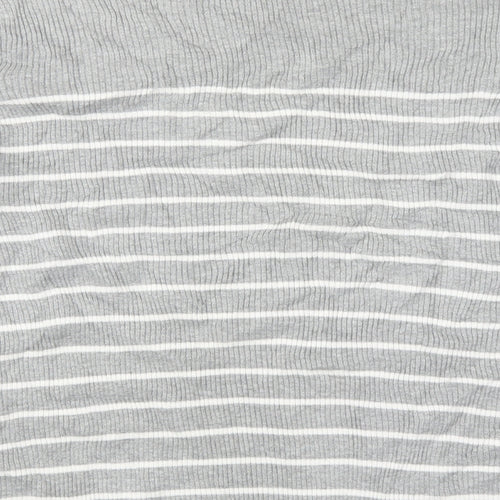 Preworn Womens Grey Striped  Pullover Jumper Size L