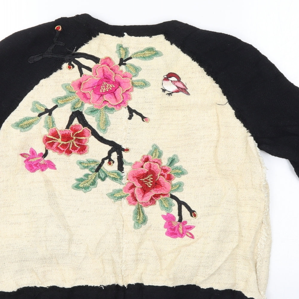 Zara Womens Multicoloured Floral  Jacket  Size XS
