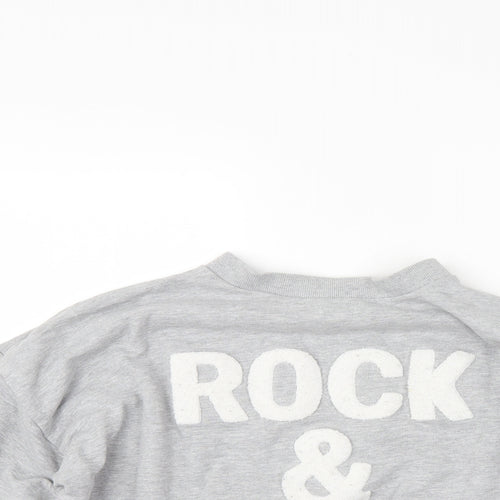 Cameo Rose Womens Grey   Pullover Sweatshirt Size S