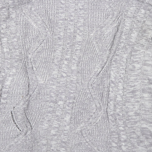 Papaya Womens Grey   Cardigan Jumper Size S