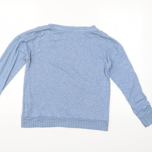 The Lounge Edit Womens Blue   Pullover Jumper Size 8