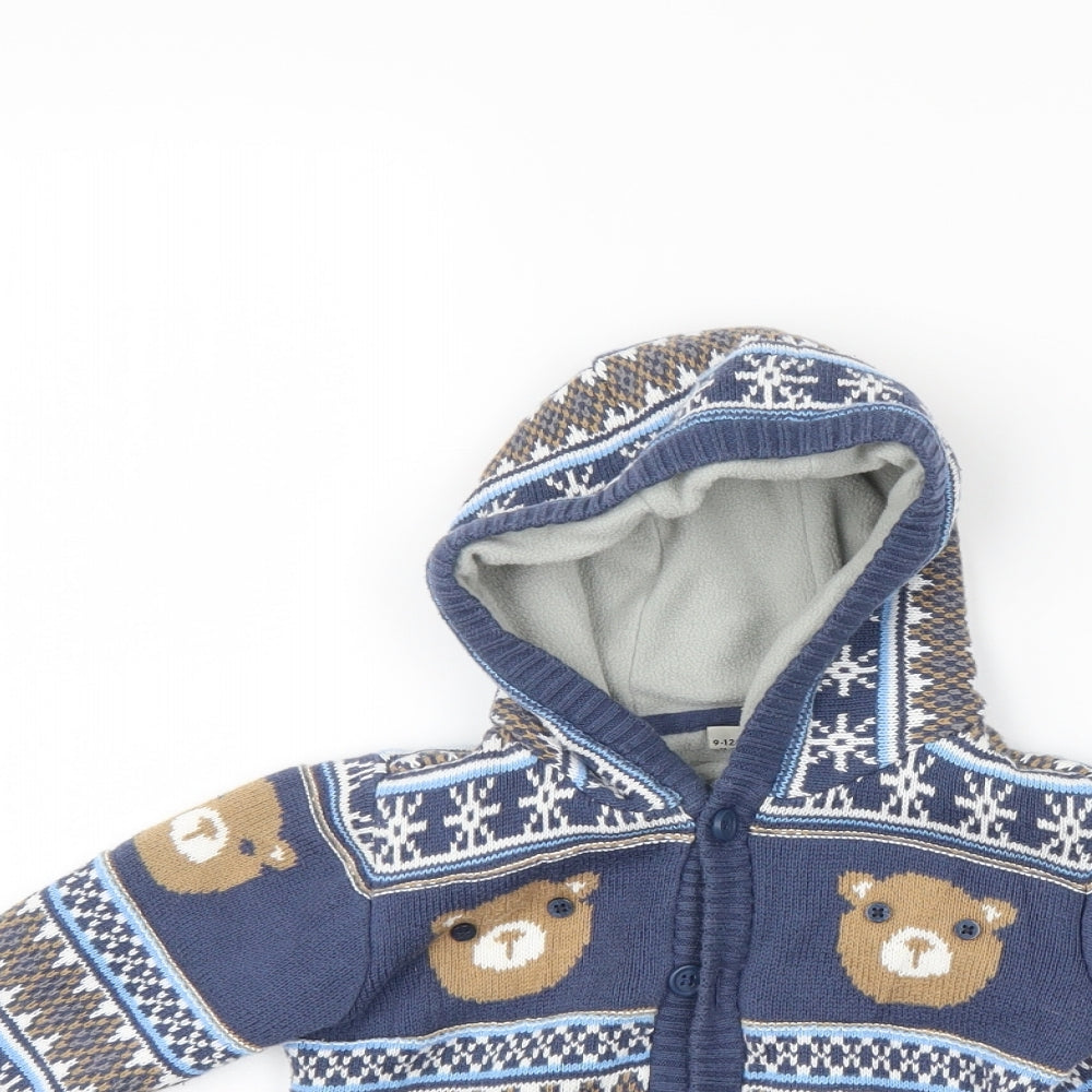 TU Boys Multicoloured   Jacket Coatigan Size 9-12 Months
