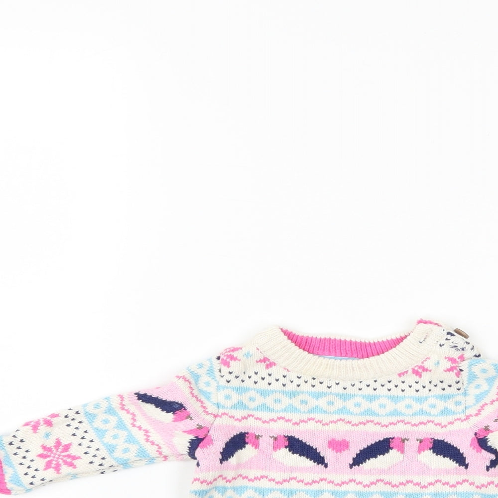 joules knitwear Girls Multicoloured   Pullover Jumper Size 0-3 Months