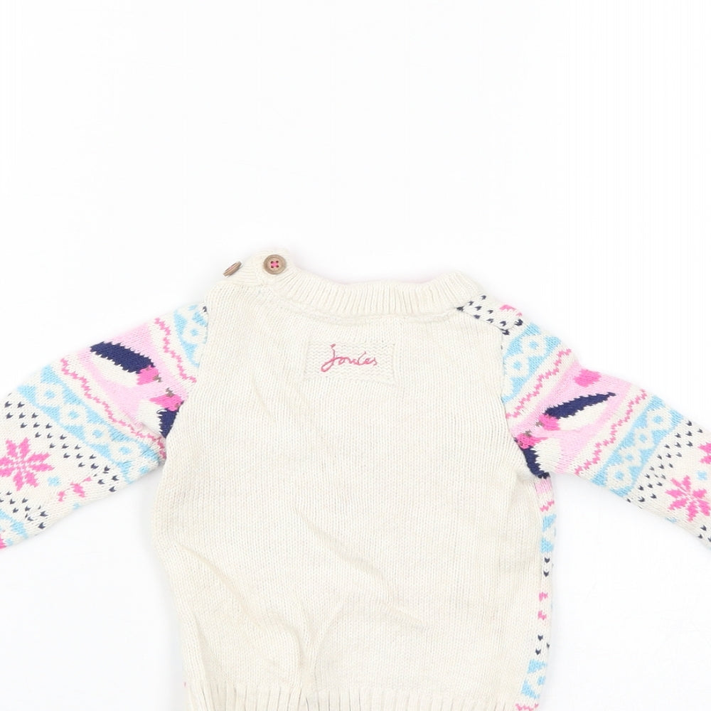 joules knitwear Girls Multicoloured   Pullover Jumper Size 0-3 Months
