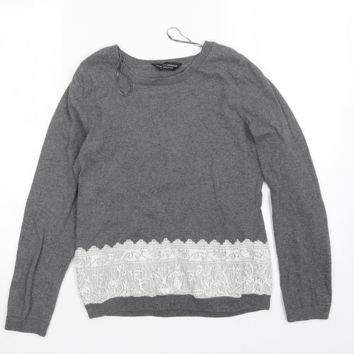 Dorothy Perkins Womens Grey   Pullover Jumper Size 12