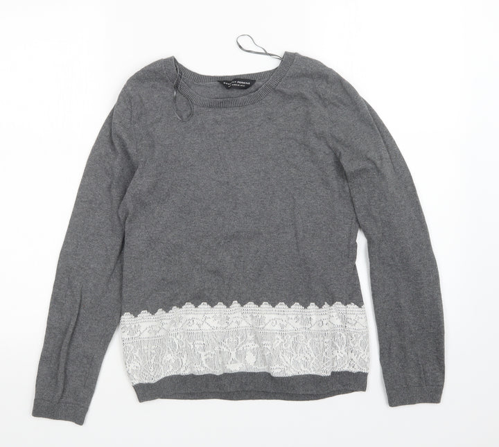 Dorothy Perkins Womens Grey   Pullover Jumper Size 12