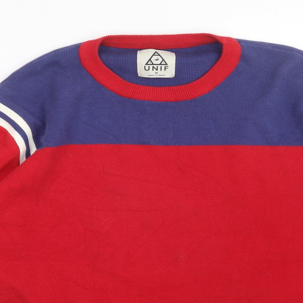 UNIF Mens Red   Pullover Jumper Size M