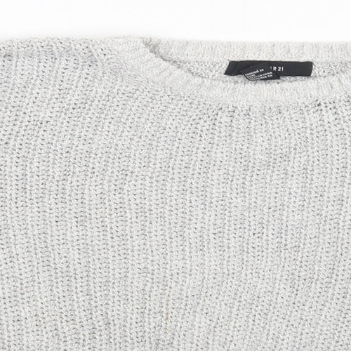 FOREVER 21 Womens Grey   Pullover Jumper Size M