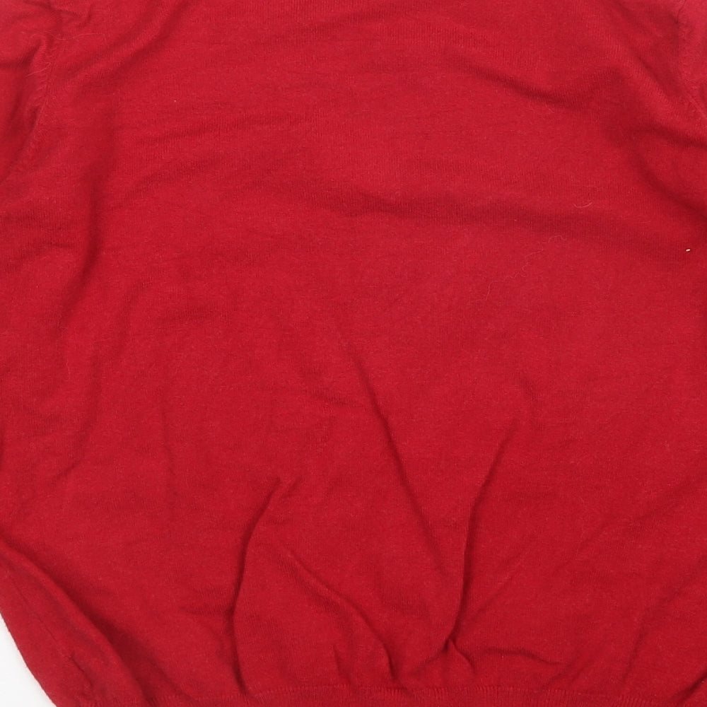 F&F Womens Red   Pullover Jumper Size 14  - Christmas