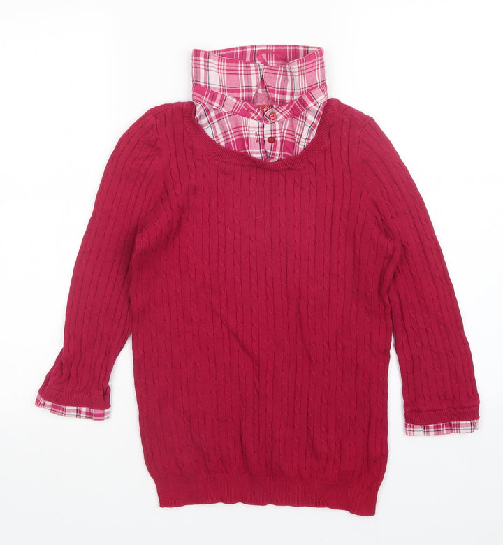 Debenhams Womens Pink Pullover Jumper Size 10