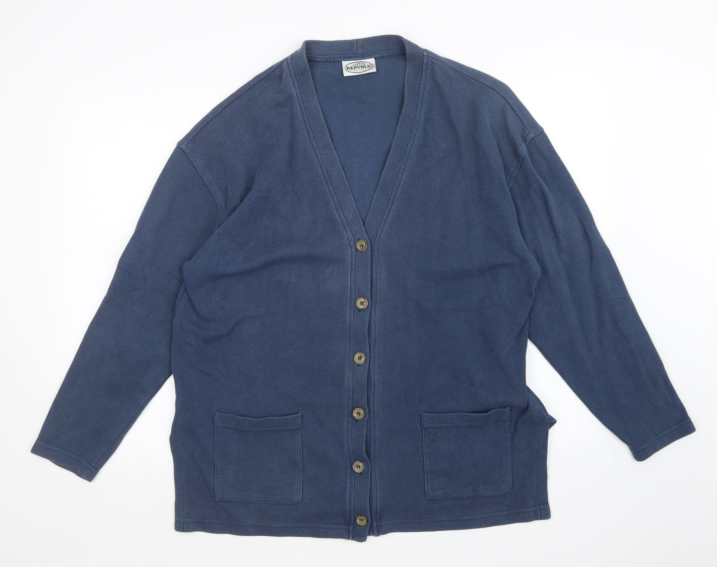 Cotton Republic  Womens Blue   Cardigan Jumper Size 20