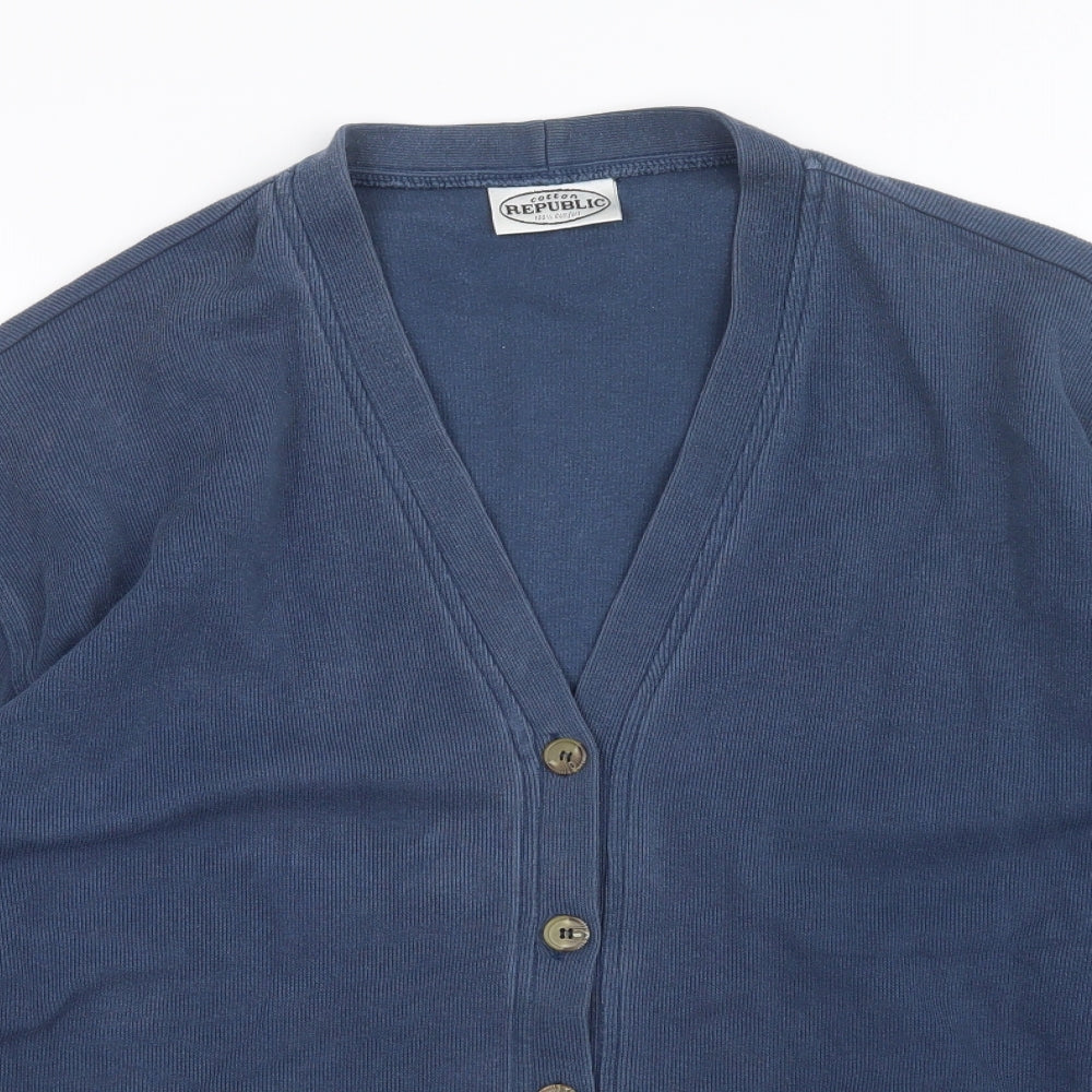 Cotton Republic  Womens Blue   Cardigan Jumper Size 20