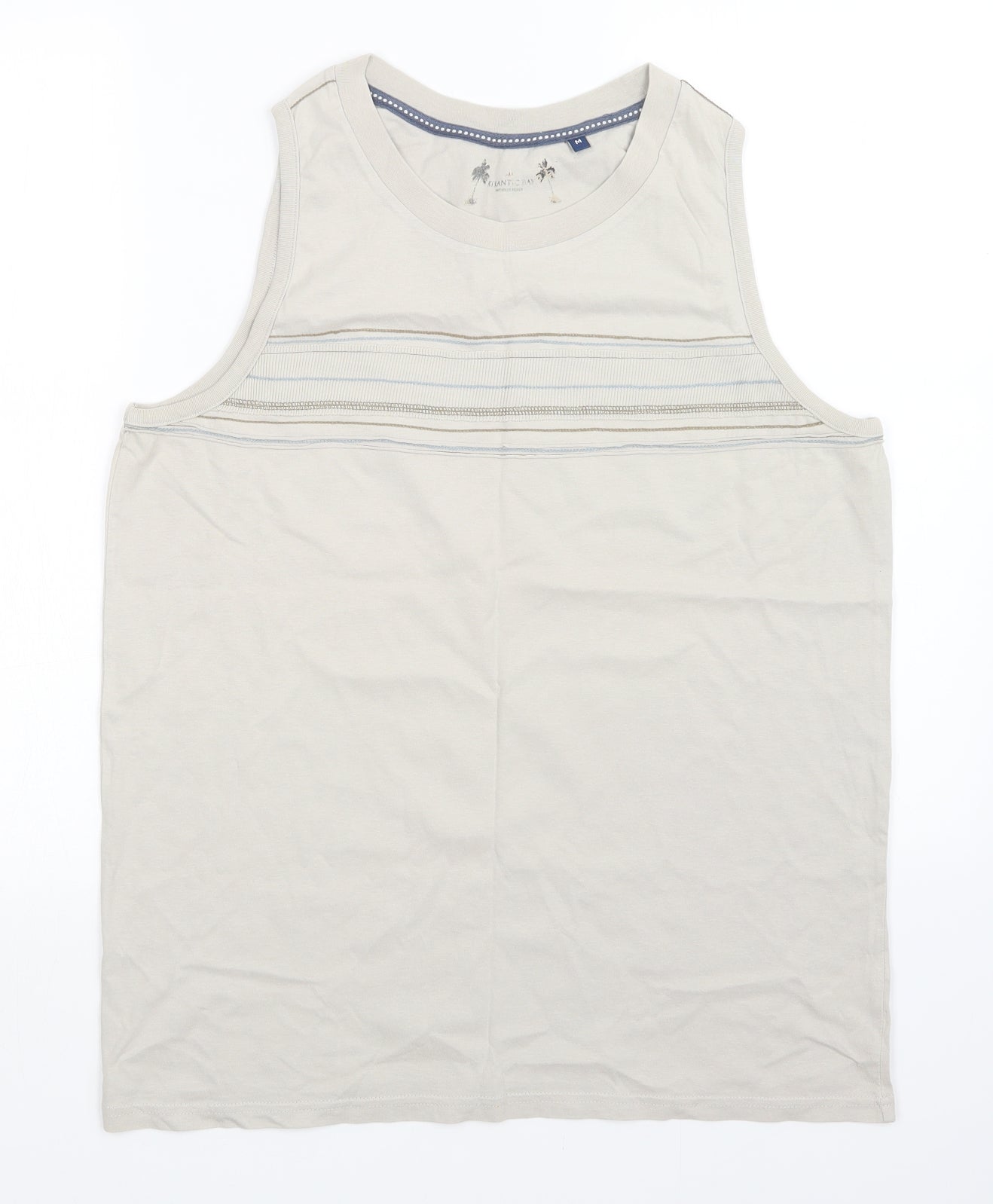 BHS Mens Beige   Basic Tank Size M