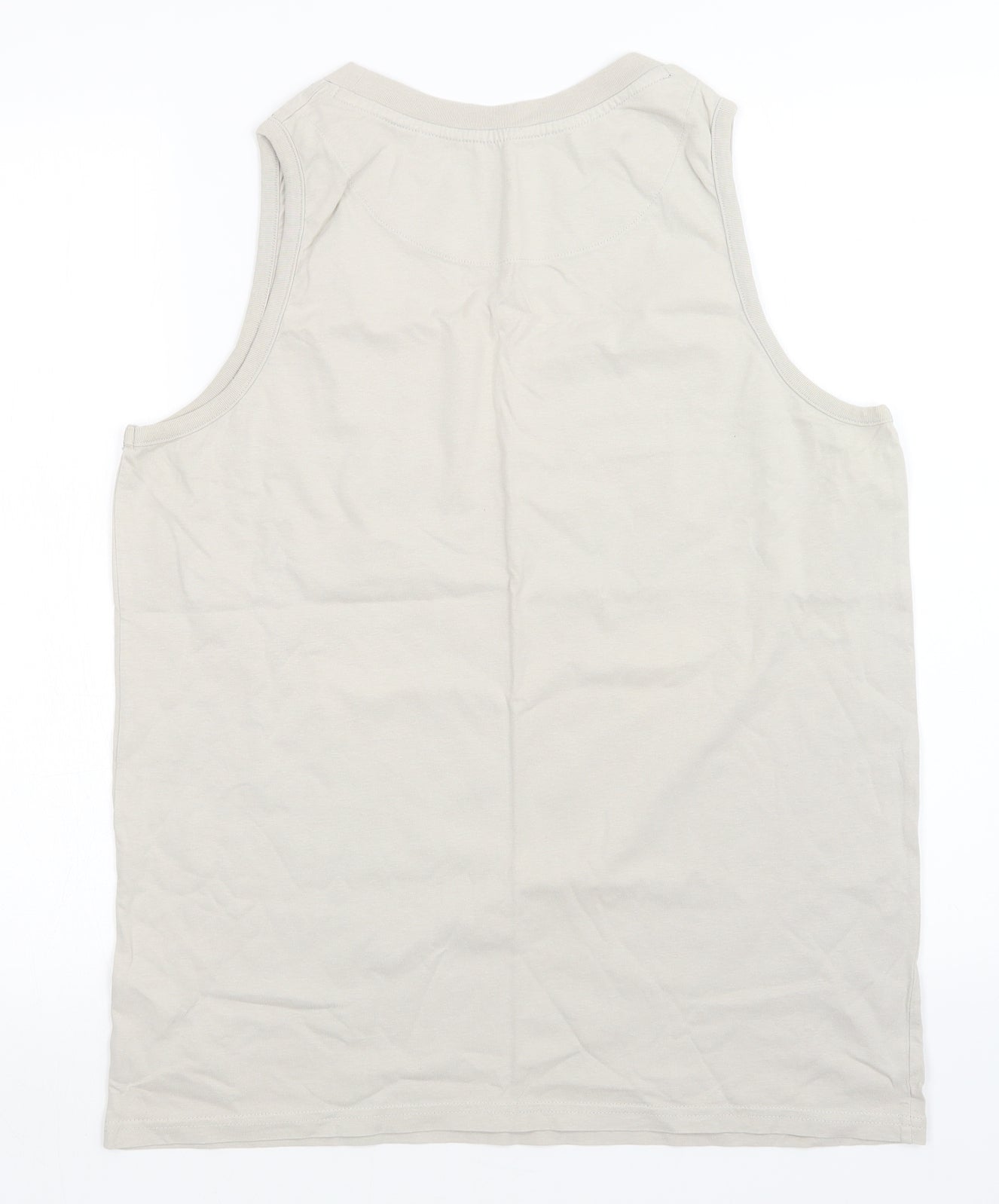 BHS Mens Beige   Basic Tank Size M