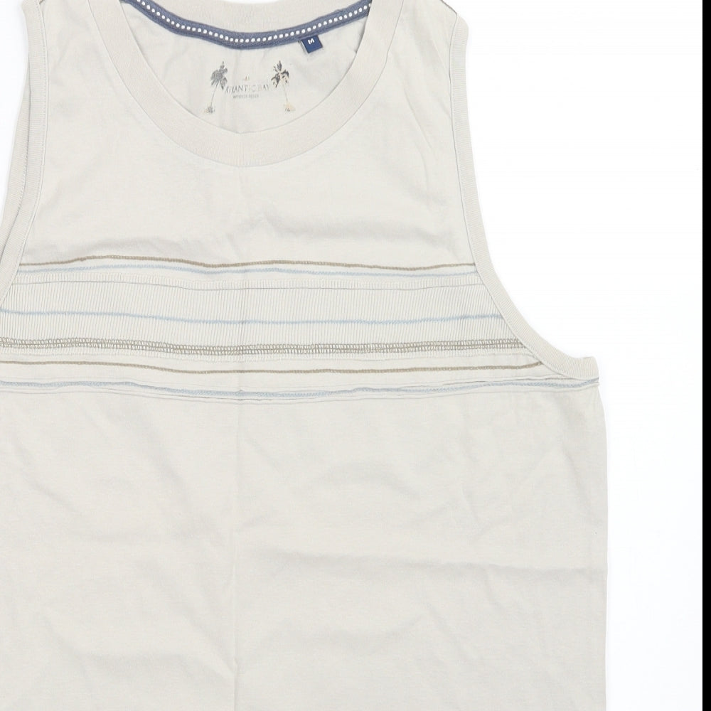 BHS Mens Beige   Basic Tank Size M