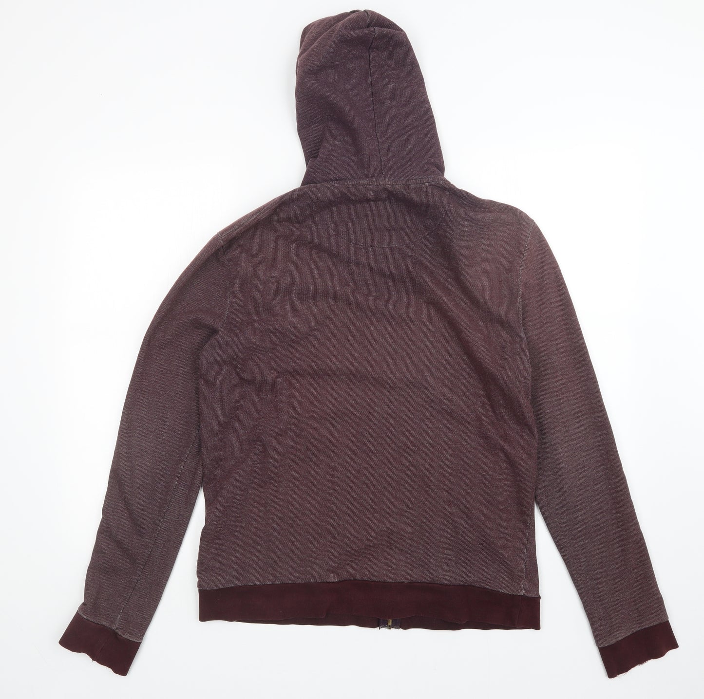 Brave Soul Mens Brown   Full Zip Hoodie Size L