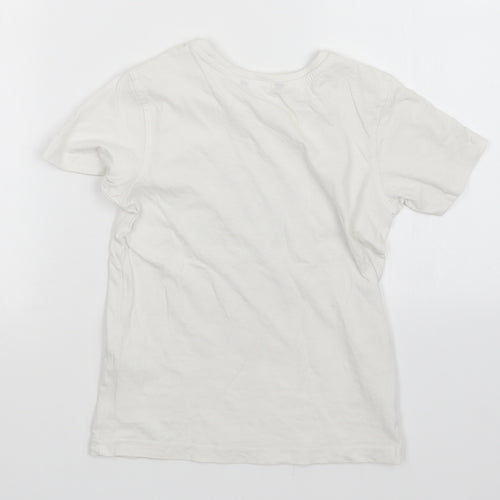 George Boys White   Basic T-Shirt Size 6-7 Years