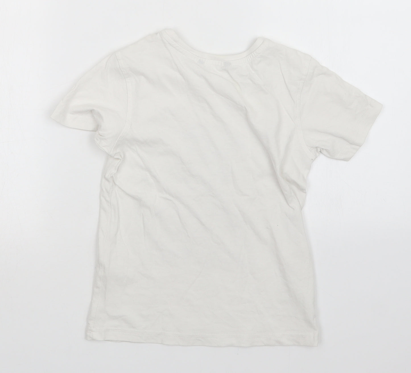 George Boys White   Basic T-Shirt Size 6-7 Years