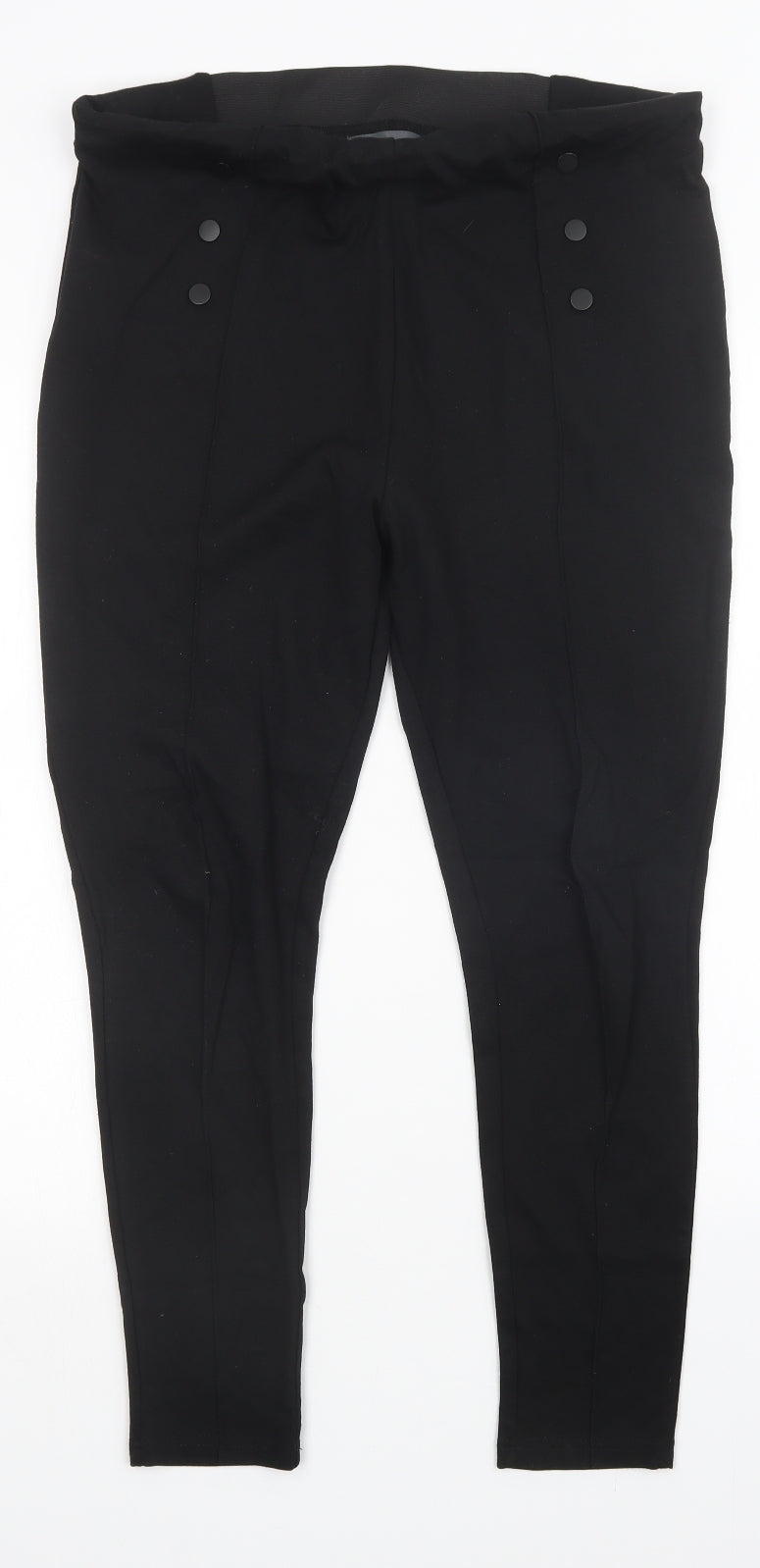Primark Womens Black   Capri Leggings Size L L26 in