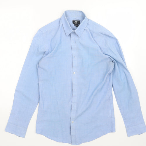 H&M Mens Blue    Dress Shirt Size S