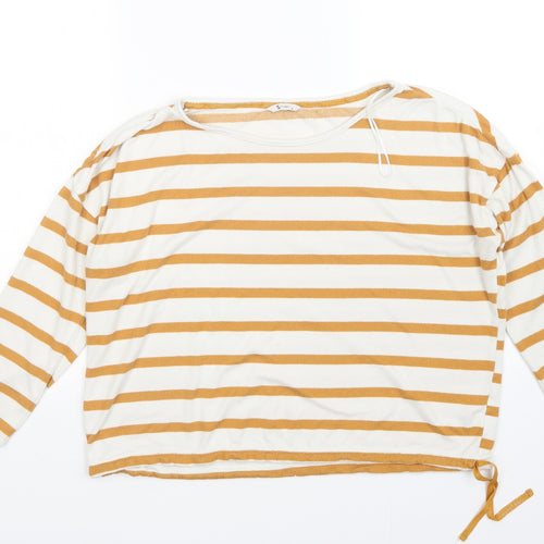 TU Womens Multicoloured Striped  Pullover Jumper Size 10
