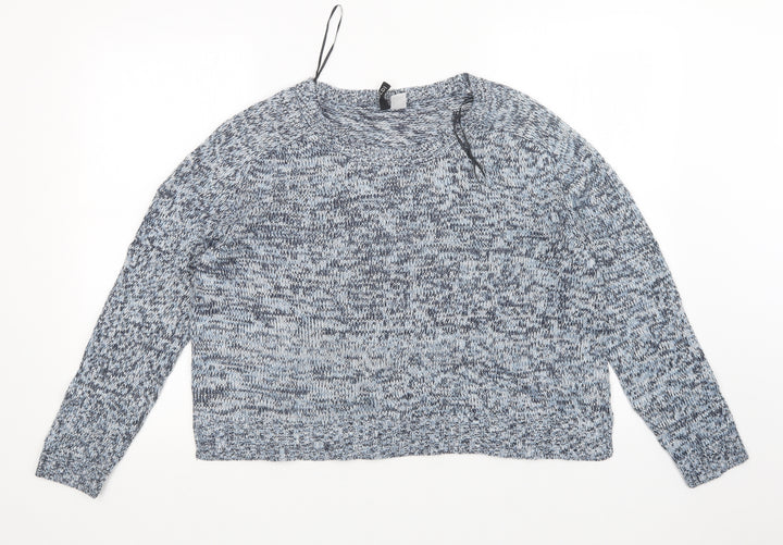 H&M Womens Blue   Pullover Jumper Size L