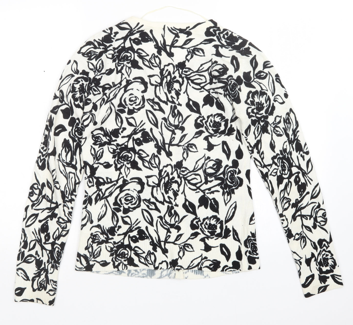 F&F Womens Multicoloured Floral  Cardigan Jumper Size 10