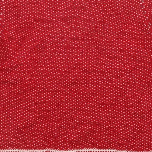 Arabella & Addison Womens Red Polka Dot  Pullover Jumper Size M  - Christmas