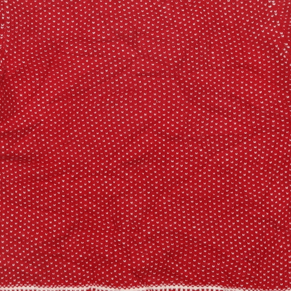 Arabella & Addison Womens Red Polka Dot  Pullover Jumper Size M  - Christmas