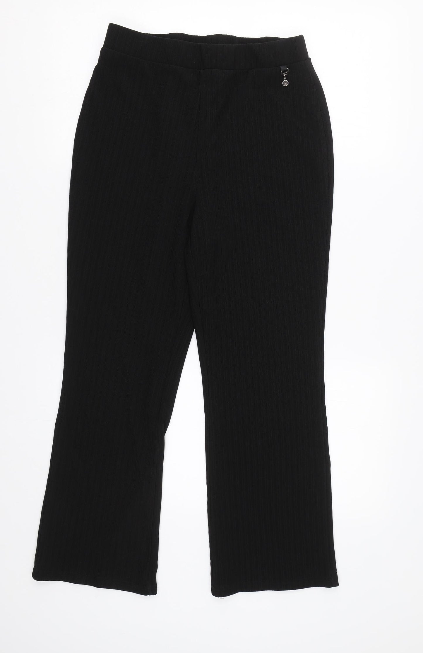 Papaya Womens Black   Trousers  Size 12 L25 in