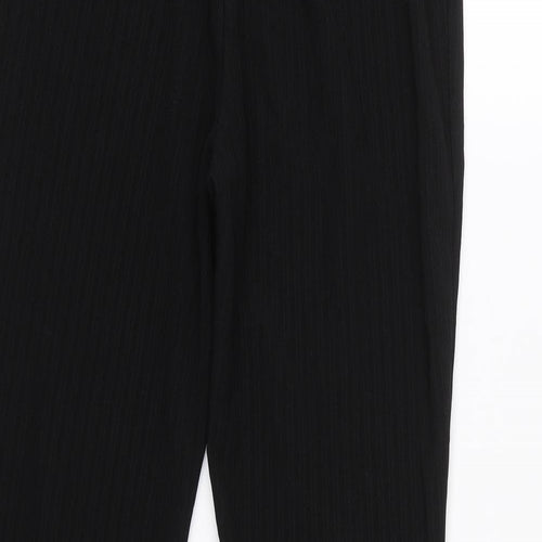 Papaya Womens Black   Trousers  Size 12 L25 in
