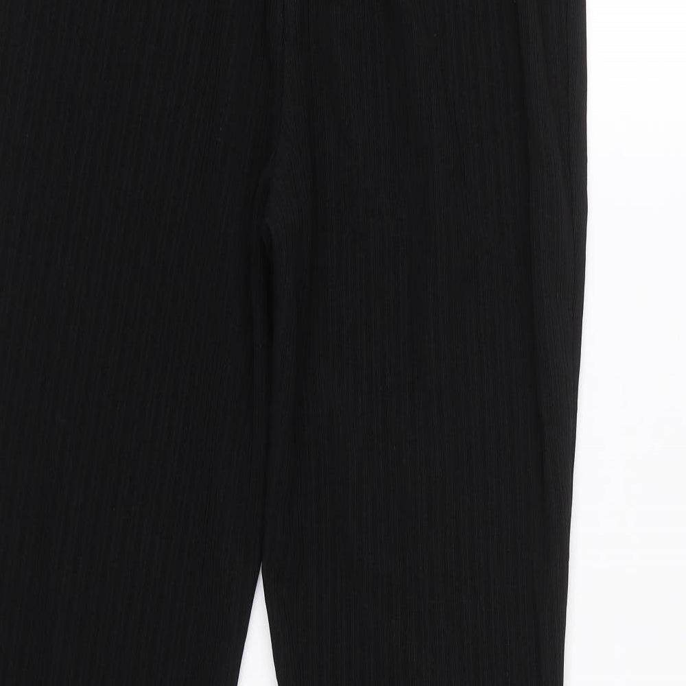 Papaya Womens Black   Trousers  Size 12 L25 in