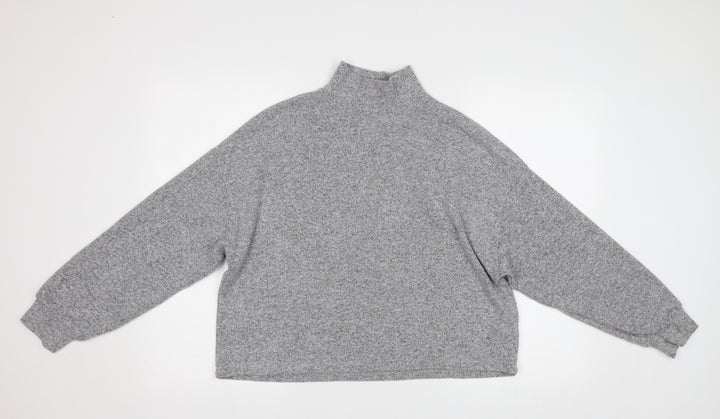 New Look Womens Grey Pullover Jumper Size S