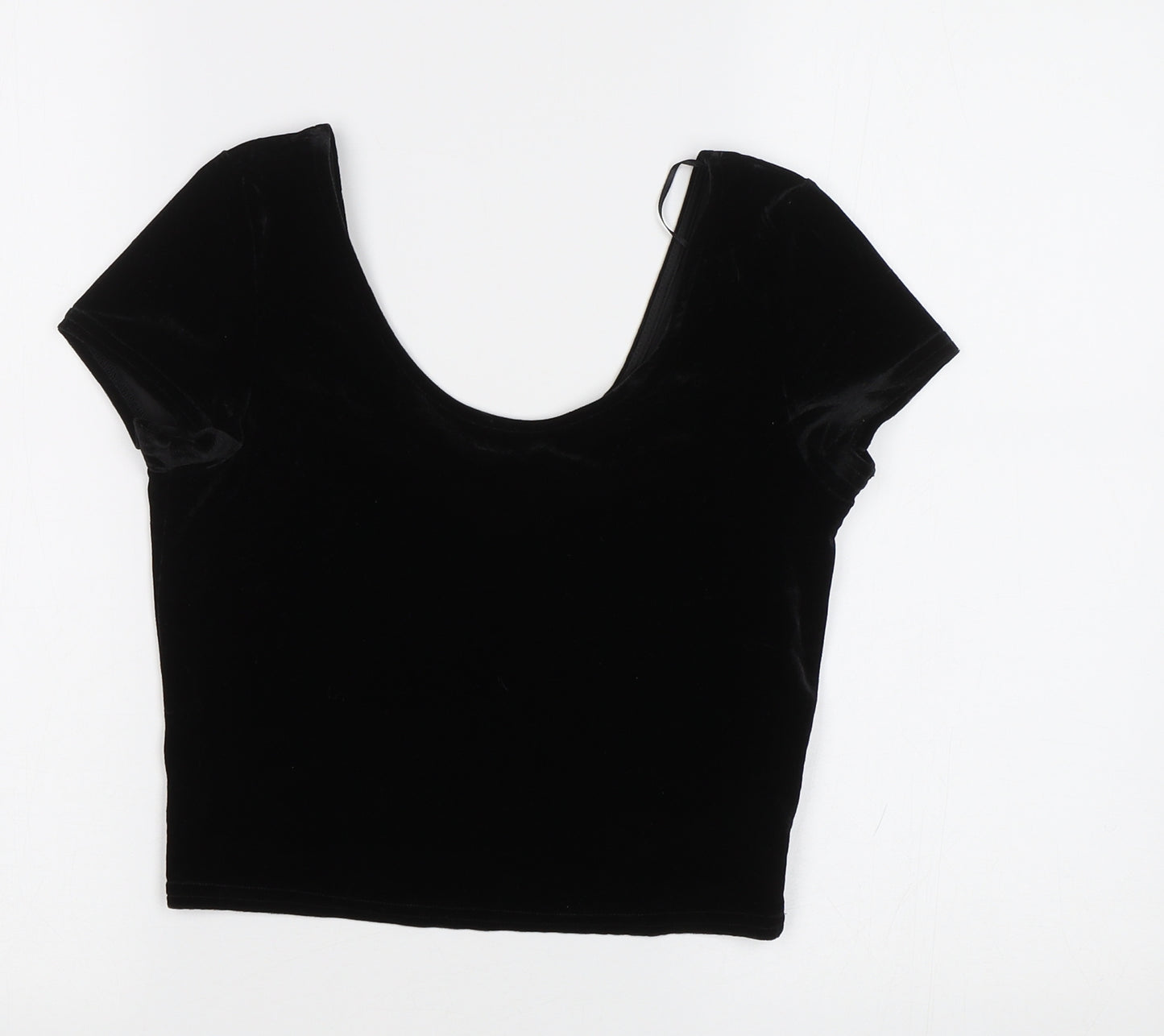 New Look Womens Black   Cropped Blouse Size 8