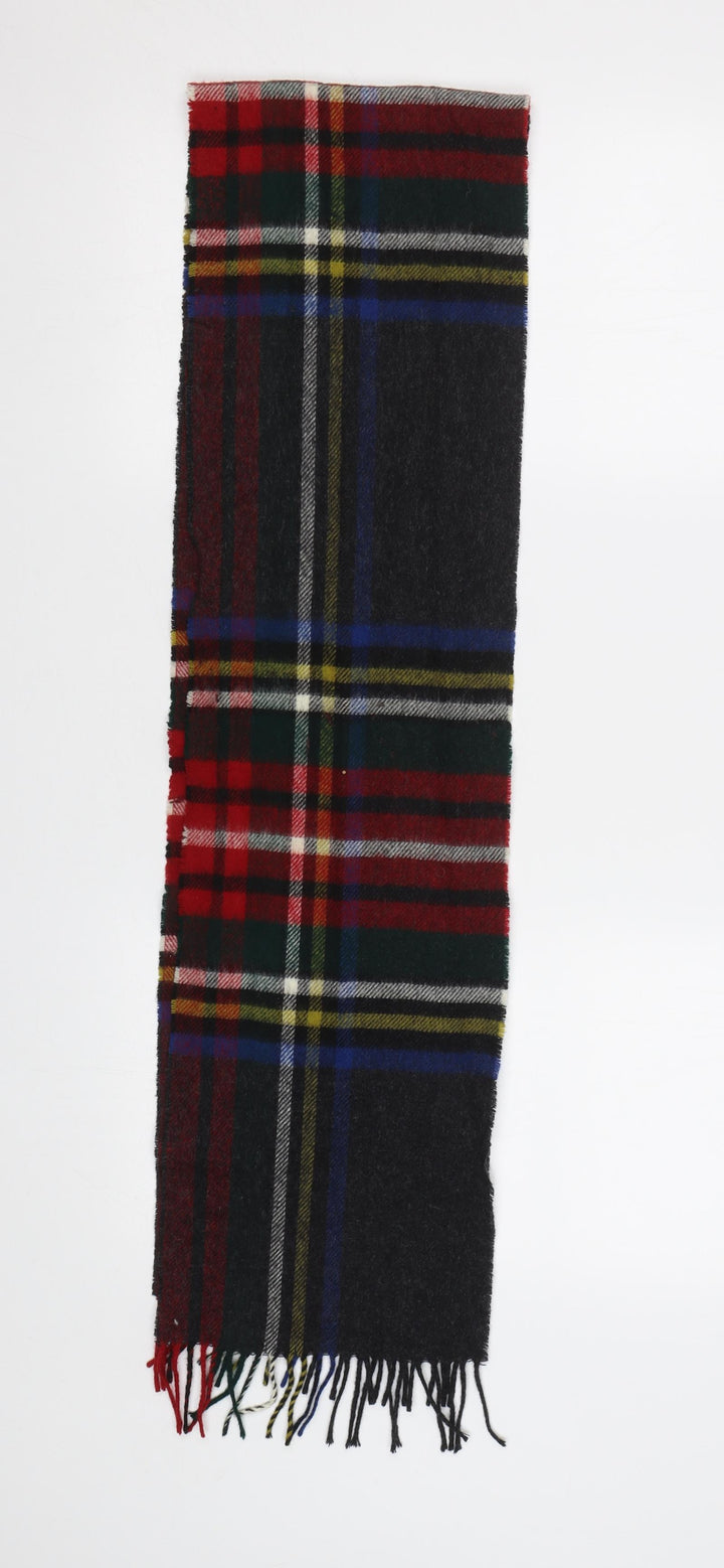Preworn Mens Multicoloured Plaid Scarf Size Regular