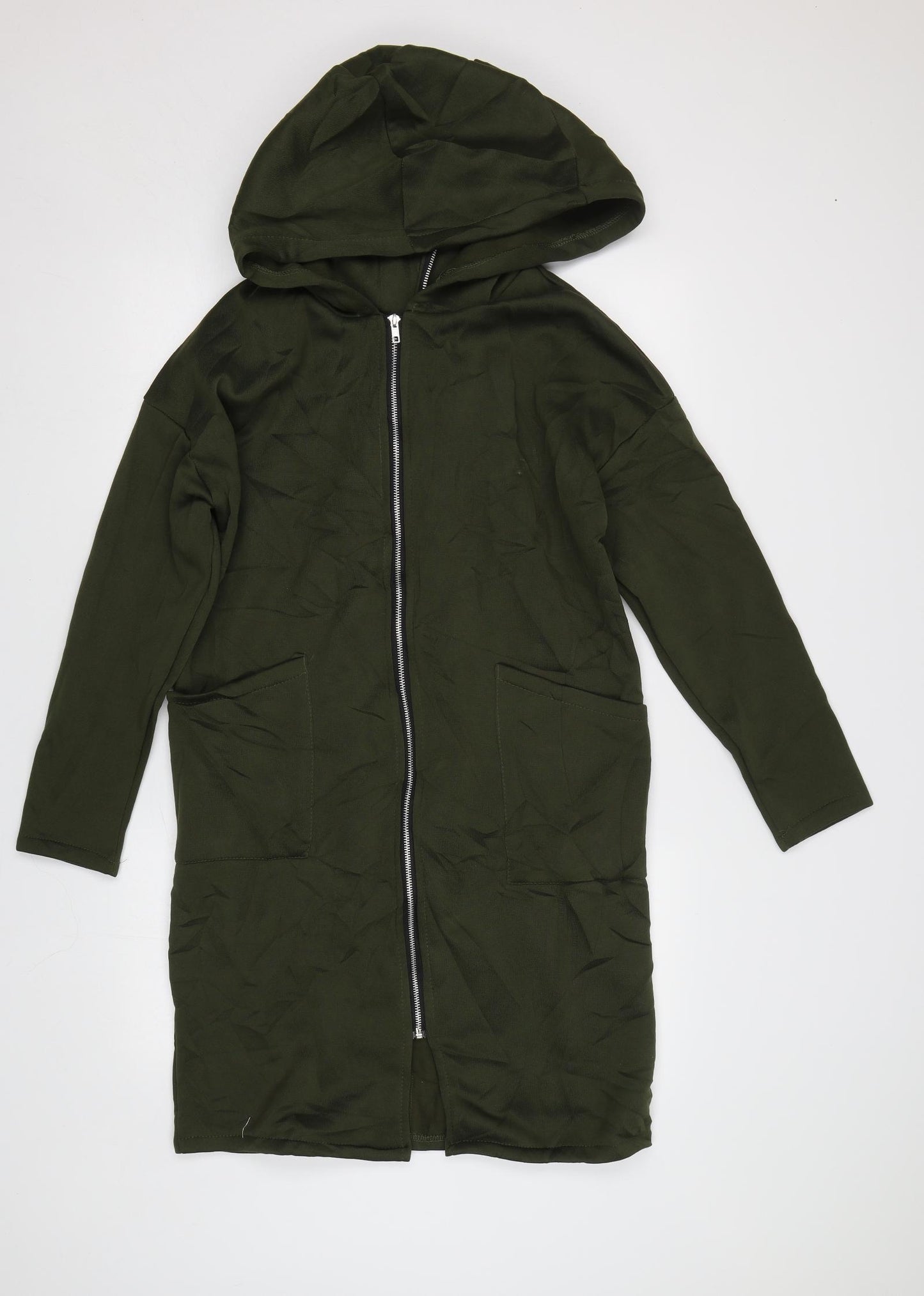 Preworn Womens Green   Full Zip Hoodie Size M