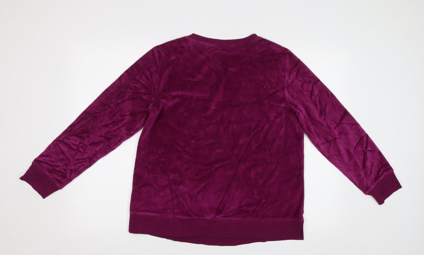 Land's End Womens Purple   Pullover Sweatshirt Size M
