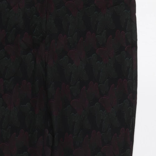 NEXT Womens Green Floral  Jegging Trousers Size 12 L27 in
