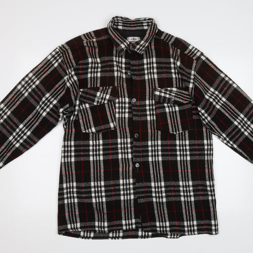 ABC Collection Mens Brown Check   Button-Up Size XL