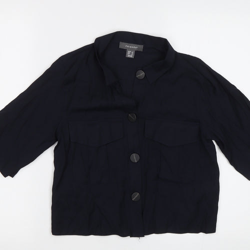 Primark Womens Blue   Basic Button-Up Size 8