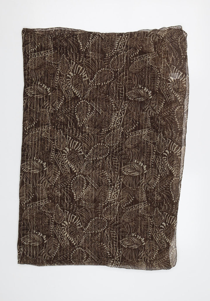 Matalan Unisex Brown Paisley   Scarf