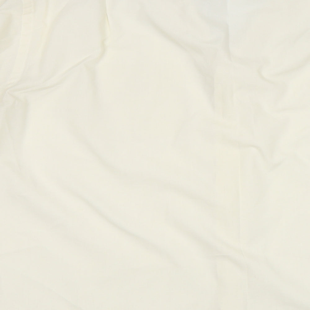 M&S Mens Ivory    Dress Shirt Size 16.5