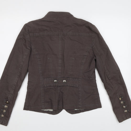 NEXT Womens Brown   Military Jacket Jacket Size 12
