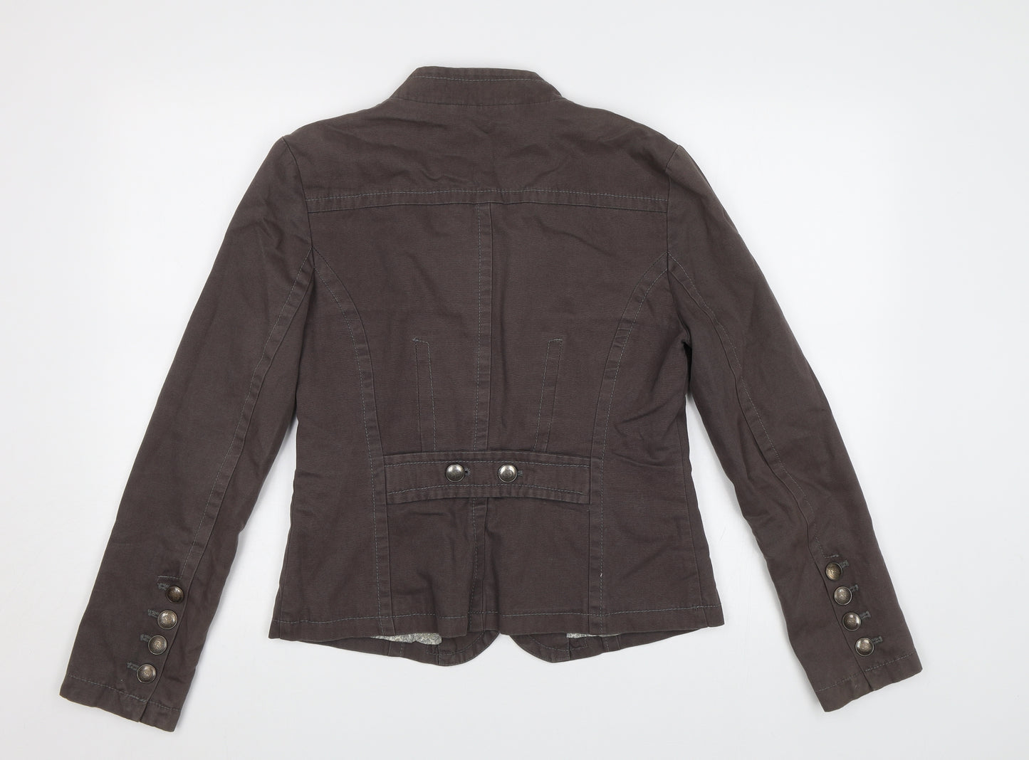 NEXT Womens Brown   Military Jacket Jacket Size 12