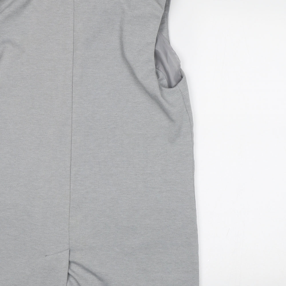 ASOS Womens Grey   Jacket Waistcoat Size 12