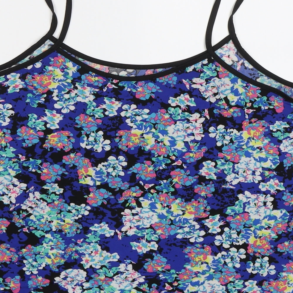 Primark Womens Blue Floral  Camisole Tank Size 10