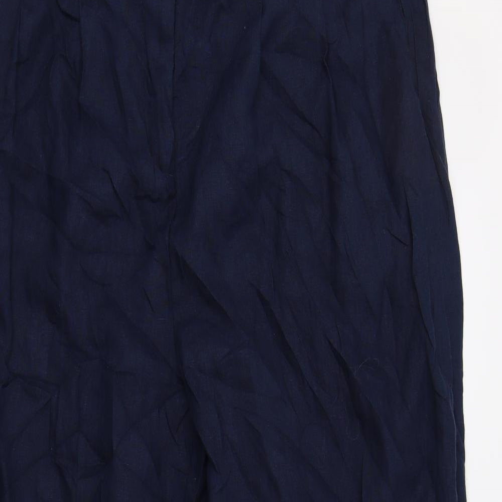 M&S Womens Blue   Trousers  Size 18 L32 in - Long