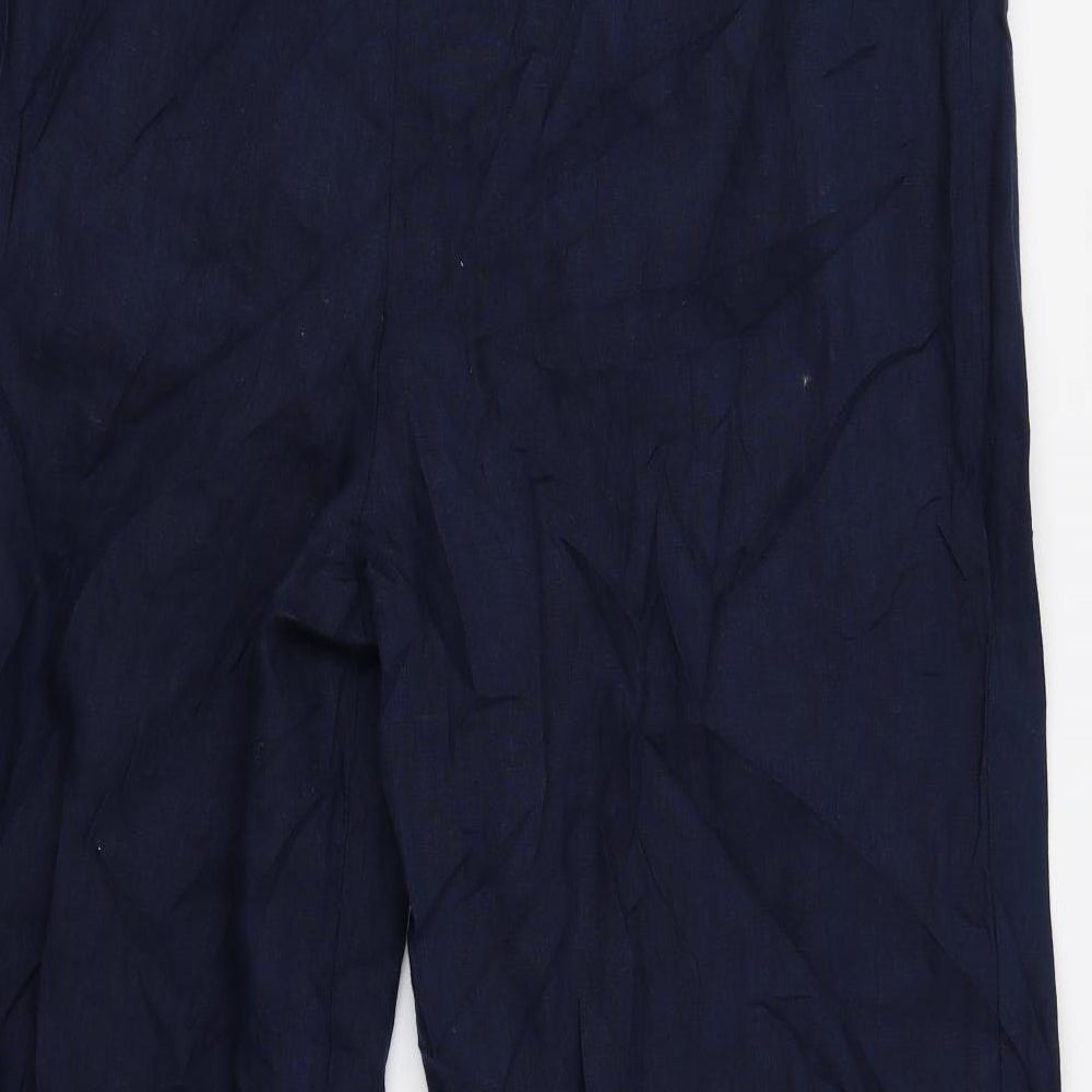 M&S Womens Blue   Trousers  Size 18 L32 in - Long